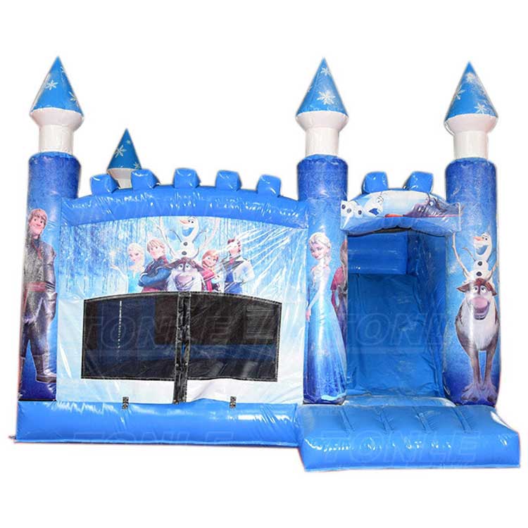 inflatable frozen theme bounce house jumping castle with slide combo