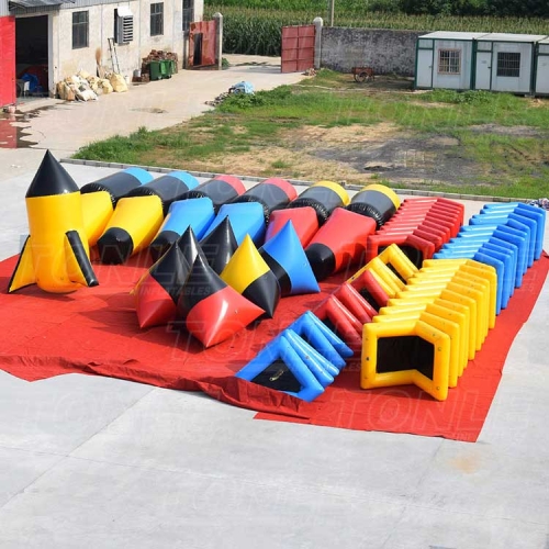 custom inflatable paintball bunker