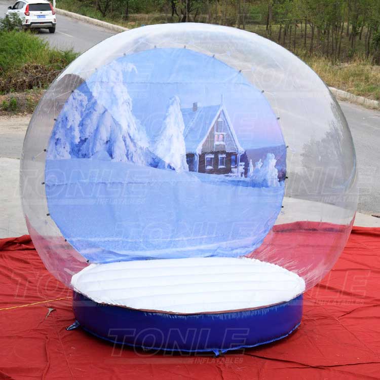 inflatable snow globe