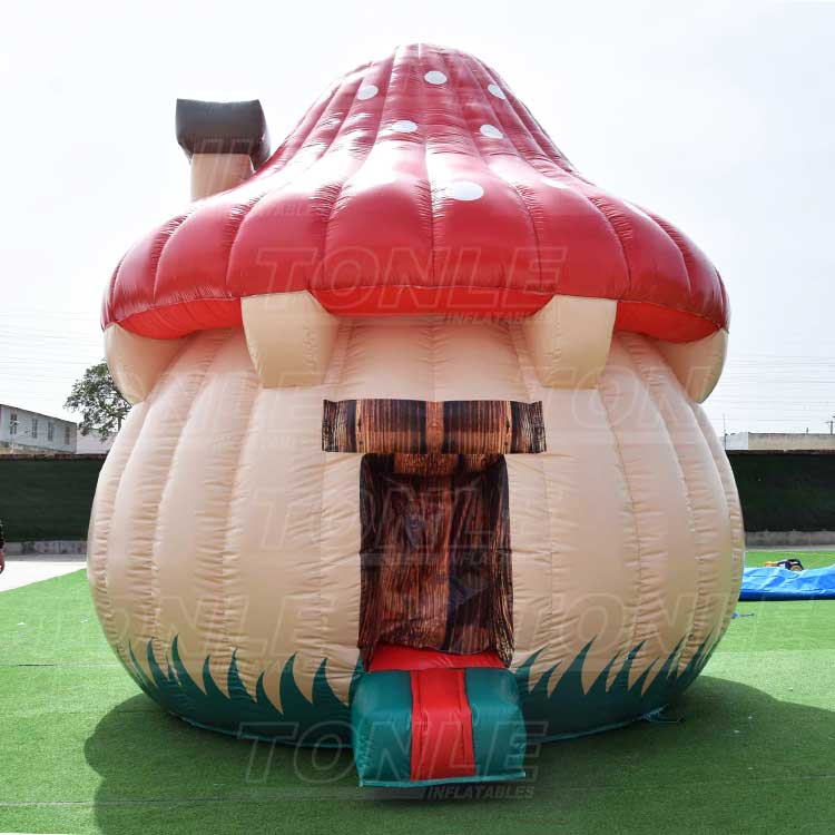 custom cheap inflatable mushroom house bounce house bouncy castle