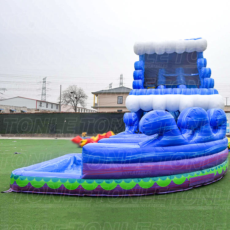 25FT adult and kids large double water slides for sale